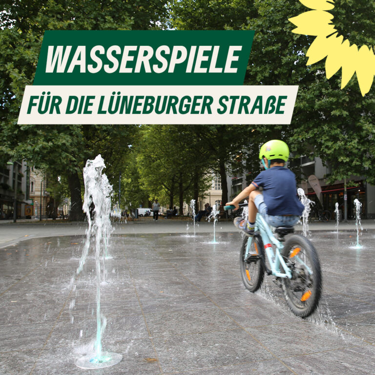 Wasserspiele in der Lüneburger Straße